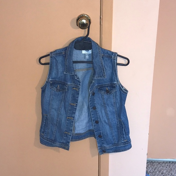 Old navy Jean button down vest - Picture 3 of 3